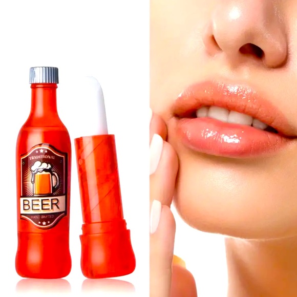Beer Shaped Lip Balm Nourishes Lips And Moisturizes Lips choice of flavors NWT - Picture 2 of 5